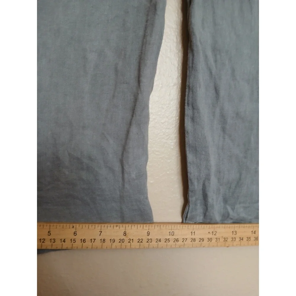 Zara Jumpsuit Small 100 Linen Relaxed Fit Lagenlook Minimalist Bohemian New